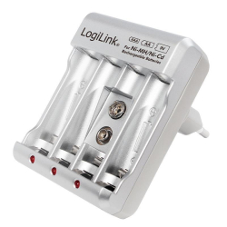 Ładowarka akumulatorków LogiLink PA0168 Ni-MH / Ni-Cd AA / AAA / 9V