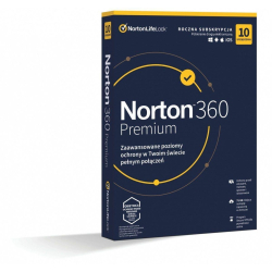 Oprogramowanie NORTON 360 Premium 75GB PL 1 użytkownik, 10 urządzeń, 1 rok