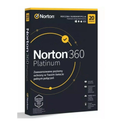 Oprogramowanie NORTON 360 PLATINUM 100GB PL 1 użytkownik 20 urządzeń