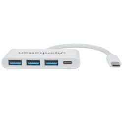 Hub USB Manhattan 3-portowy USB-C 3.1 Gen1-187257