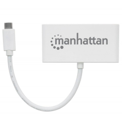 Hub USB Manhattan 3-portowy USB-C 3.1 Gen1-187258