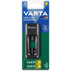 Ładowarka akumulatorków VARTA VALUE USB DUO BLI 1 + 2 x AAA 800 mAh 56703