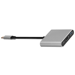 Kabel adapter 3w1 Tracer A-1, USB-C, HDMI 4K, USB 3.0, PDW 100W-202643