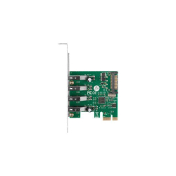Karta Lanberg PCI Express -> USB 3.1 Gen1 4-port + śledź low profile-202911