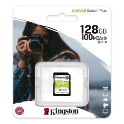 Kingston karta Canvas Select Plus, 128GB, SDXC, SDC2/128GB, UHS-I U3 (Class 10), A1-213959