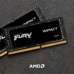 Pamięć SODIMM DDR4 Kingston Fury Impact 16GB (2x8GB) 2666MHz CL15 1,2V-214099