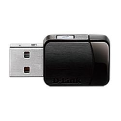 D-LINK USB klient DWA-171 2.4GHz i 5GHz, IPv6, 433Mbps, zintegrowana bateria anténa, 802.11ac, Ultra szybki adapter USB