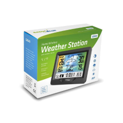 Stacja pogody bezprzewodowa GreenBlue GB540 kolorowa z systemem DCF fazy księżyca, barometr, kalendarz-244764