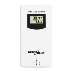 Stacja pogody GreenBlue GB213 bezprzewodowa z ładowarką bezprzewodową/indukcyjna zegar, alarm, kalendarz, czujnik zew