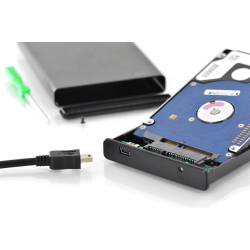 Obudowa DIGITUS USB 2.0 na dysk SSD/HDD 2.5