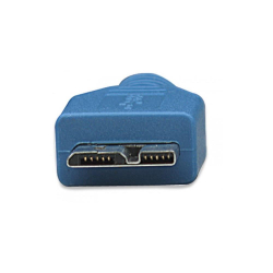 Kabel USB Techly USB 3.0 A-MicroB M/M 2m, niebieski-259262