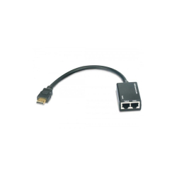 Extender HDMI Techly EXT-E30D po skrętce Cat. 5e/6 do 30m, czarny-259461