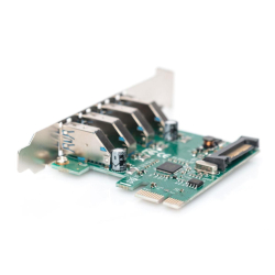 Kontroler USB 3.0 DIGITUS PCIe, 4x USB 3.0, Chipset VL805-259993