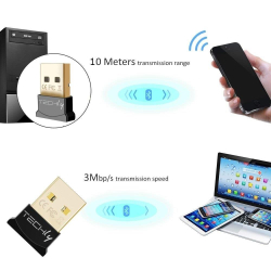 Adapter / Mini odbiornik Techly USB Bluetooth 4.0 + EDR-271224