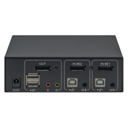 Przełącznik KVM Manhattan DisplayPort / USB 2x1 4K*60Hz-274200